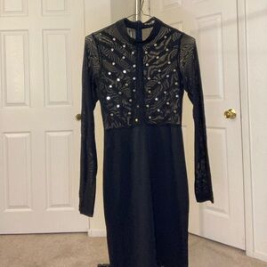 Black Sheer Studded Dress size S/M